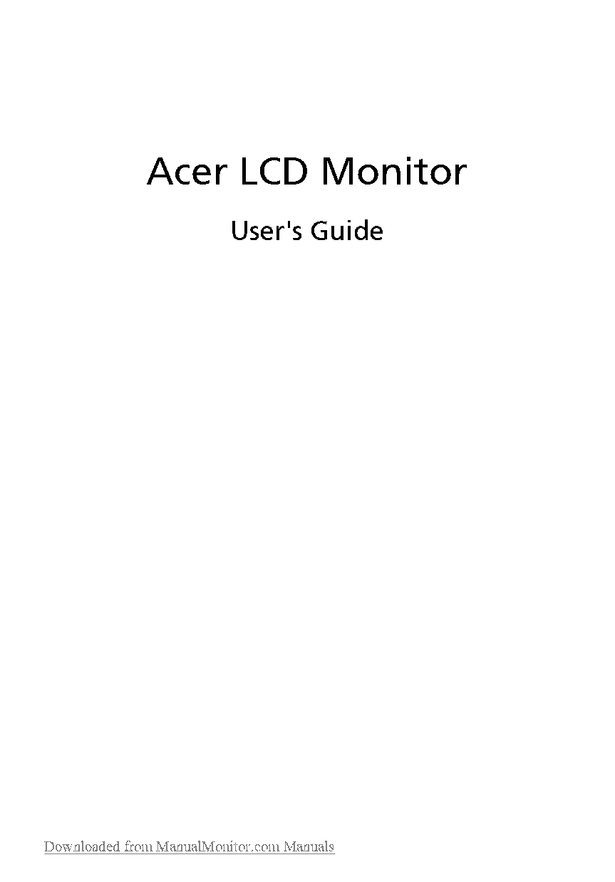 acer computer instruction manuals